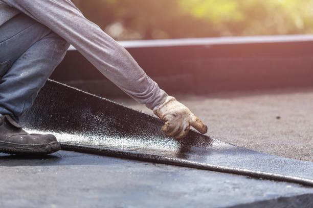 Professional Waterproofing technician working in Rochelle Park, NJ